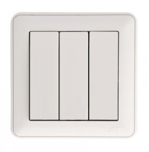 Выключатель 3-кл СП 16А в рамку белый w59