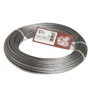 Трос 3мм стальной DIN 3055 (25м)