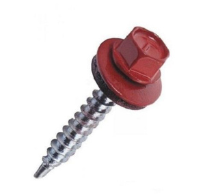 Саморез кров. 4,8х35 RAL3005 сверло т-красный (60шт) 20358