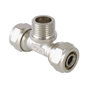 Тройник с нар.резьбой 16*3/4*16" ц/ш/ц 