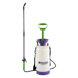 Опрыскиватель ручной 7л усиленный с горловиной насосом и шлангом разбрызгивателем Palisad 64747