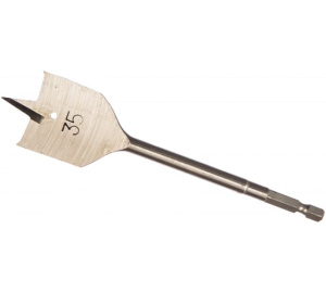 Сверло по дереву перовое 35мм шестигранный хвостовик Matrix 70427