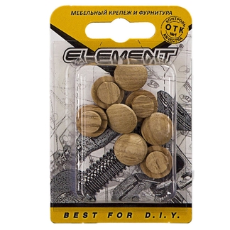 Заглушка деревянная EIement 8мм дуб (8шт) 