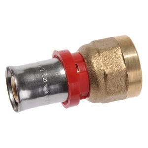 Соединение пресс 16*1/2" с вн.рез. красн.кольцо TRm02006