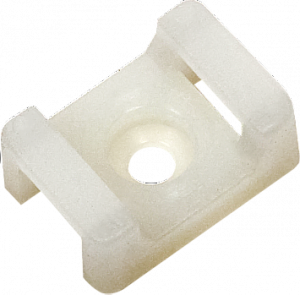 Площадка для хомутов под винт 22x16мм белая (100шт)  4116416