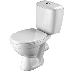 Унитаз-компакт Паллада горизонтальный выпуск, нижн.подв.,сиденье полипропилен Сантек (1.WH30.2.371) 