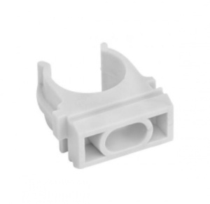 Клипса д/трубы d40мм серая (50шт) 51040