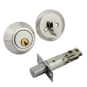 Замок врезной D1 хром (ключ-фиксатор) Нора-М 8944