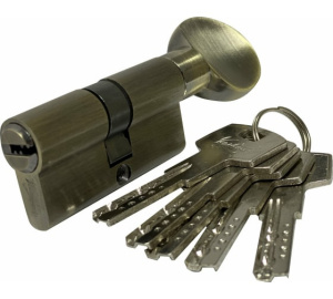 Механизм цилиндровый Vantage ZC60 (30Cx30) AB 5 ключей (бронза) 04018