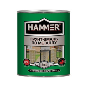 Грунт эмаль по металлу НАММЕR желтый (0,9кг)