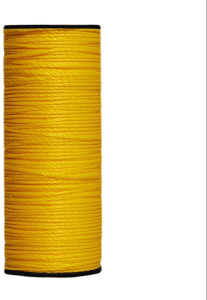 Нить крученая ПП 1,2мм 100м желтая (100шт в уп) 