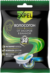 Средство д/устранения засоров Волосогон 50гр. Expel  TS00012