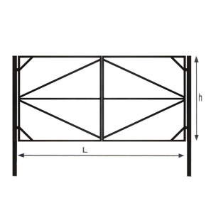Каркас ворот тип№2 (3,5*1,5м) 233