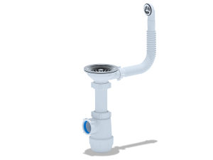 Сифон АНИ Грот 3.1/2"*40 д/мойки с круглым гибким переливом А0142S