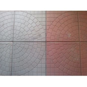 Плитка тротуарная 400*400 Колодец красная 