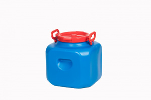 Бочка сад. пищевая 40л Дачная синяя (35*35*45см) ПНД ШК15425 Радиан