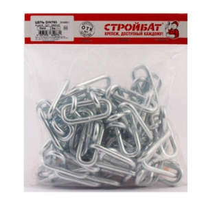 Цепь 6мм DIN 763 длиннозвенная оц. (3м)