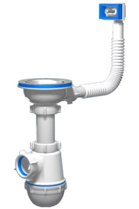 Сифон АНИ Грот 3.1/2"*40 с перел. д/мойки А0145S  32170