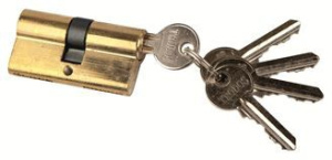 Механизм цилиндровый Trodos LL-ЦМ 70-5К РВ 5ключей золото  208018