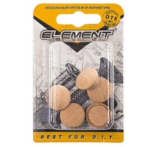 Заглушка деревянная EIement 12мм бук (5шт) 