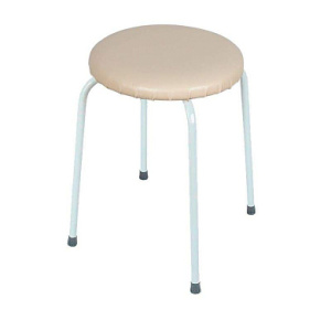 Табурет круглый Пенек легкий до 150кг 32см ваниль Т270