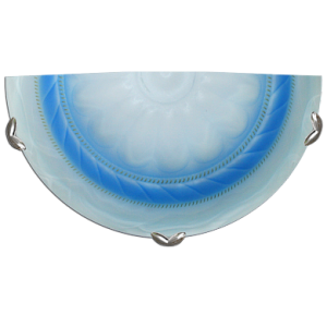 Светильник бра 1*60 "Орхидея" 1/2 голубой арм.хром