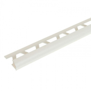 Раскладка-уголок под плитку 7-8мм нар. 2,5м белая