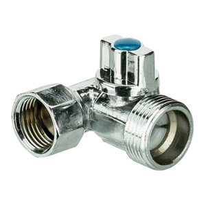 Кран д/стиральной машины 3-х проходной мат. 1/2"х3/4"х1/2" ш/ш/г 210061