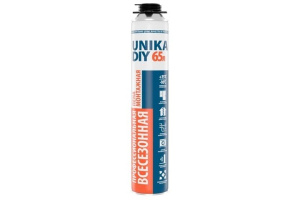 Пена монтажная профессиональная UNIKA DIY 65 всесезонная (850гр)