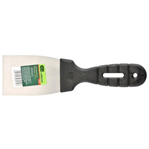 Шпательная лопатка из нерж. стали 60мм пластмассовая ручка Сибртех 85432