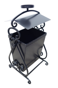 Урна №10 с крышкой пепельницей 1279