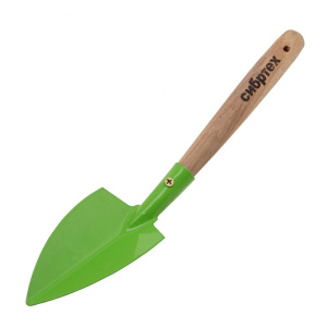 Совок посадочный широкий 70х310мм стальной дер.рукоятка Сибртех 62614