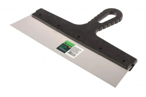 Шпатель фасадный из нерж.стали 300мм пластмассовая ручка Сибртех 85442