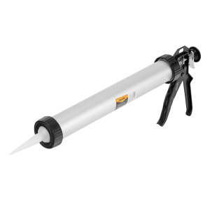 Пистолет д/герметика 750мл "закрытый" алюмин.корпус круглый шток 8мм 886485
