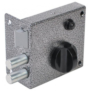 Замок накладной Омега ЗН-3 с защелкой серебро 58328