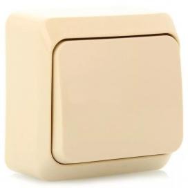 Переключатель 1-кл ОП Этюд бежевый ВА10-004К