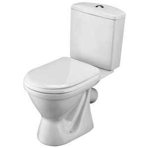 Унитаз-компакт Алькор косой выпуск, нижн.подв., сиденье полипропилен Сантек (1.WH30.2.196) 713532