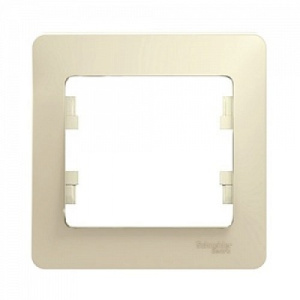 Рамка 1-м Glossa бежевая GSL000201