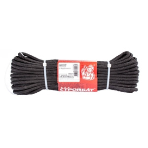 Шнур с сердечником 6,0ммх15м черный