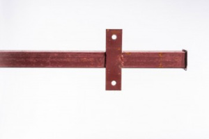 Столб из металлической трубы с планками 3м 50*50мм