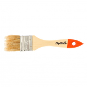 Кисть плоская 38мм нат. щетина деревянная ручка Sparta 824255