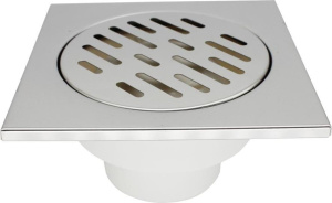 Трап 150*150/75мм квадр.,вертикальный.метал.решетка ST3115-36-MR