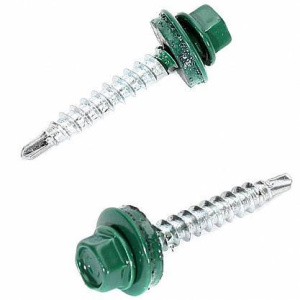 Саморез кров. 4,8х35 RAL6005 зелёный мох (250шт)