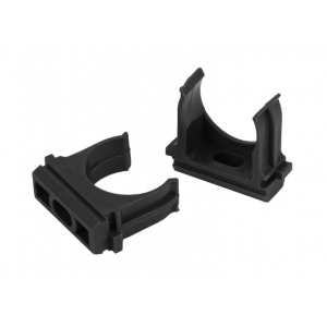 Крепеж-клипса д/трубы d-20мм (черный) (10шт) ЭРА Б0044180