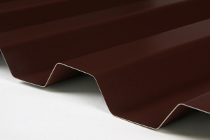 Профнастил С-21 0,35*1050*2000 коричневый 