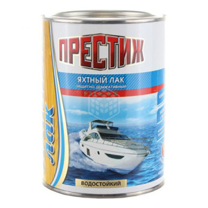 Лак яхтный Престиж матовый алкидно-уретановый (0,9л)