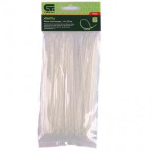 Хомут 160х2,5мм пласт.белые (100шт) Сибртех 45523