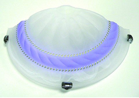 Светильник бра 1*60 "Орхидея" 1/2 голубой арм.хром