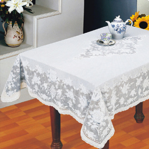 Скатерть ПВХ 137х180см белая EMBOSSED C610 