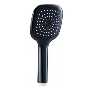 Лейка MELODIA  LUXE квадрат 1 функция 95х95мм чёрная MKP26111BL_bk /34449